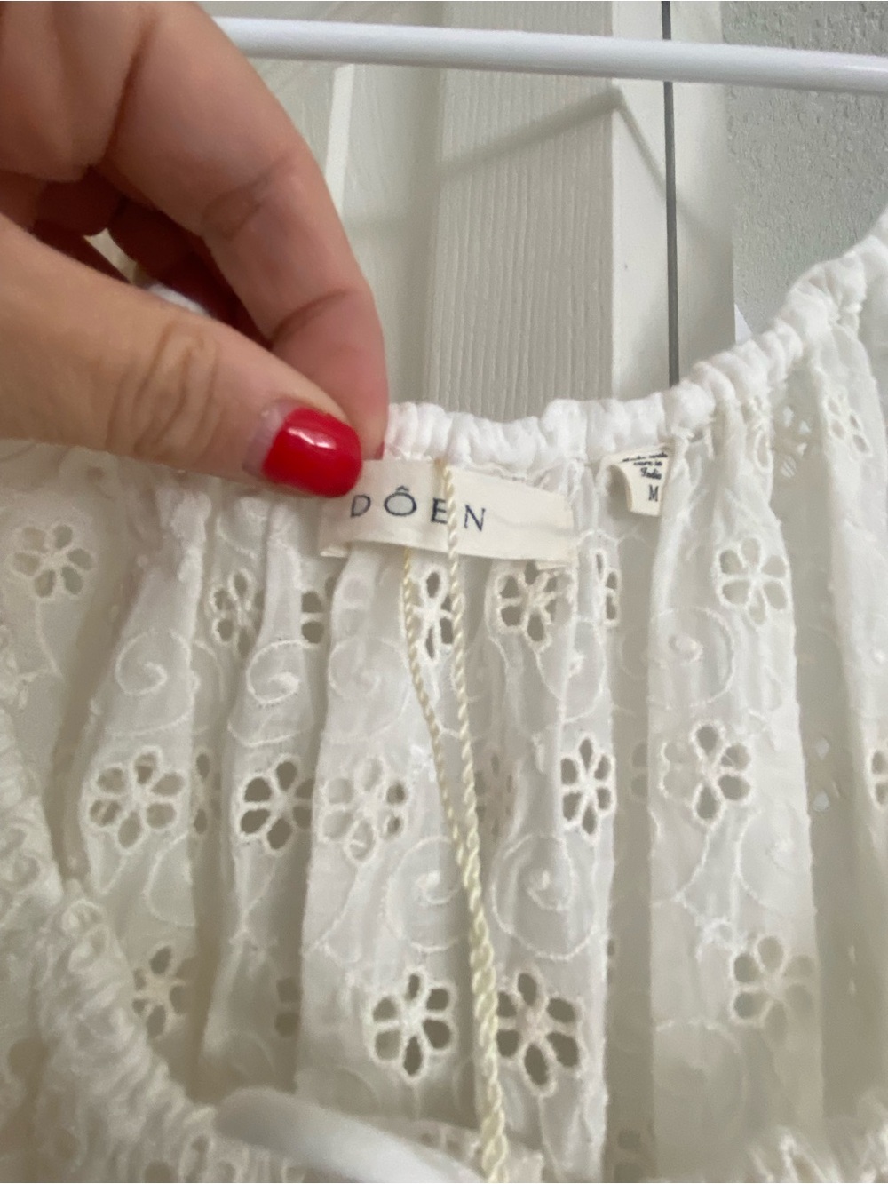 Doen Quinn Dress in Ecru Eyelet - Picture 3 of 6